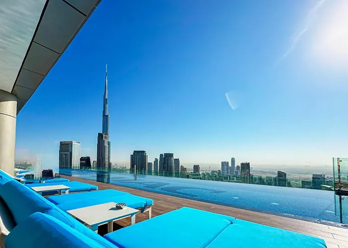 Avalonstay - Paramount Midtown Dubai High Floor With Burj Khalifa View & Infinity Pool